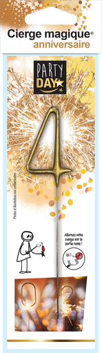 [70409006] Gold Sparkler Number 4