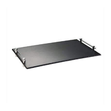 [57657789] APS ZWARTE MELAMINE BAK GN1/1 53X32.5 STAPELBAAR MET HANDGREPEN