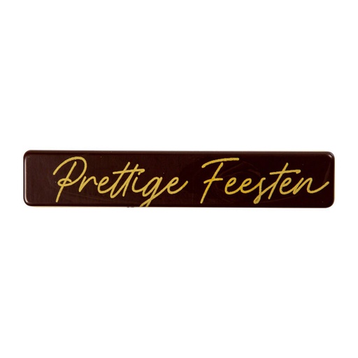 [08082181] 2015850 PRETTIGE FEESTEN DONKERE CHOCOLADE PLAK 8X1,5CM 120 STUKS ***S/CD***