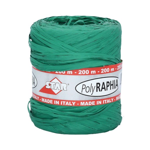 [70407807] POLY RAFIA 15MM X 200M  WEI GROEN R39