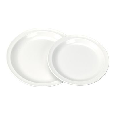 [57663938] WACA ASSIETTE MELAMINE PLATE 23.5CM BLANCHE - 1928-710