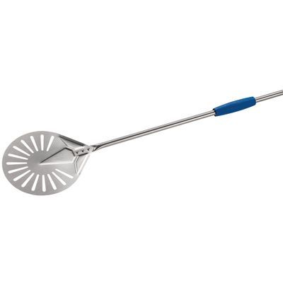 [50703983] GI-METAL STAINLESS STEEL PIZZA PEEL DIA.20CM PERFORATED HANDLE 2M
