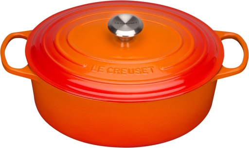 [57661807] LE CREUSET OVAL COCOTTE 31 CM VOLCANIC 6.3L 6P SIGNATURE