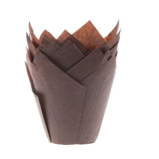 [70407336] Muffinvormpjes Tulp Bruin 36 stukken =blister