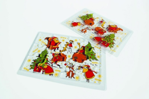 [08057495] PCB Blister puzzelt Santa's activiteiten 19x13 cm 10pces ***s/cd***
