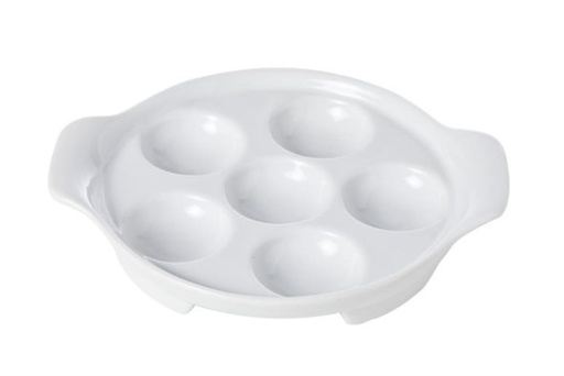 [60250887] PLAT ESCARGOTS 6 TROUS DIA 14.5-17.5XH2.7CM + 2 ANSES*
