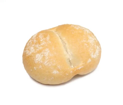 [02040298] VAMIX B270 WHITE PISTOLETBREAD BAKED ON SOLE Ø 10CM PACK 50 X 55 G