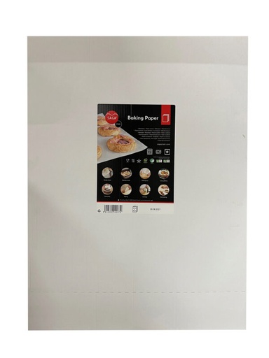 [24604018] SAGA PAPIER CUISSON BLANC 57X77 CARTON BLANC 500 FEUILLES