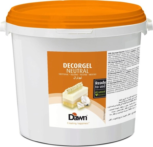 [03040348] DAWN DECORGEL NEUTRALE KOUDE GLAZUUR 7KG