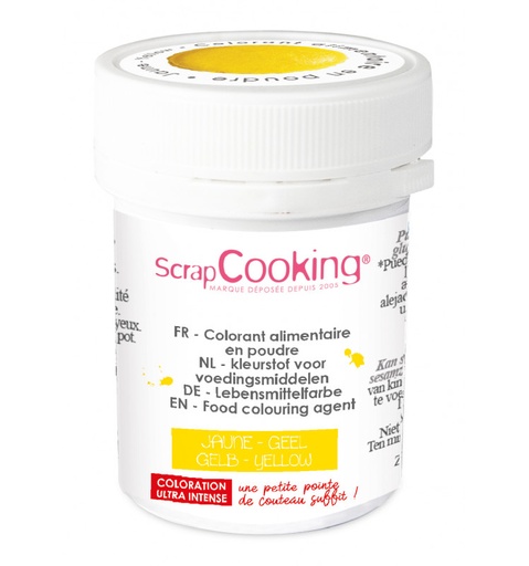 [08055638] SCRAPCOOKING COLORANT ALIMENTAIRE HYDRO JAUNE 5GR