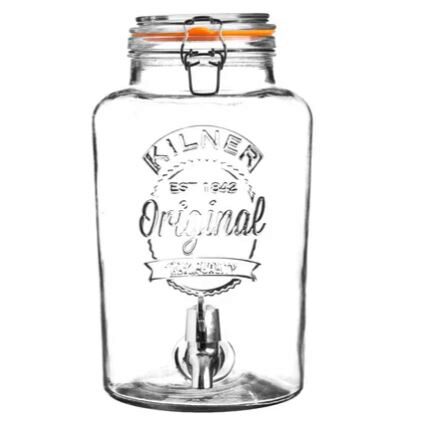 [60251073] KILNER 8L GLASS DRINKS DISPENSER WITH TAP
