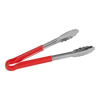 [57660495] PINCE SERVICE FEUILLE DE CHENE 25CM INOX/ROUGE