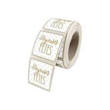 [70407644] FANCY HAPPY HOLIDAYS ADHESIVE LABELS