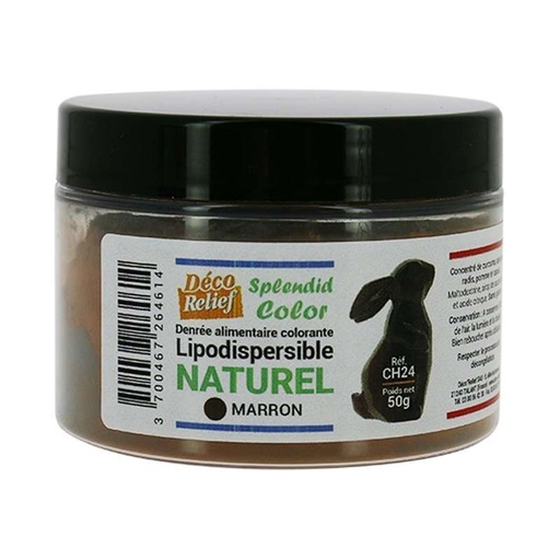 [07055017] COLORANT NATUREL LIPODISPERSIBLE MARRON/BRUN50GR