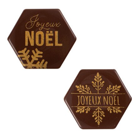 [08054667] 2015791 JOYEUX NOËL  PLAAT 3,8X3,8CM 120 STUKS