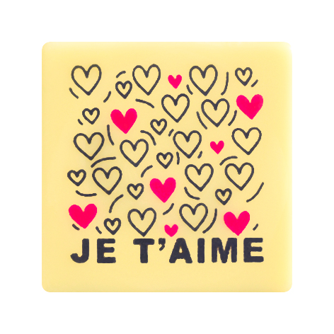 [08058123] 088123 PCB CARRÉS CB JE T'AIME 3CM 88PCS ***S/CDE***