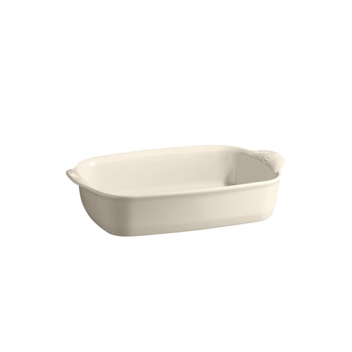 [57690015] EMILE HENRY CLAY ROASTING DISH 30X19CM 1.55L - WHITE