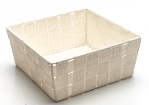 [60300261] SM CRÈME TOUW VIERKANTE MAND 20X20XHT8CM