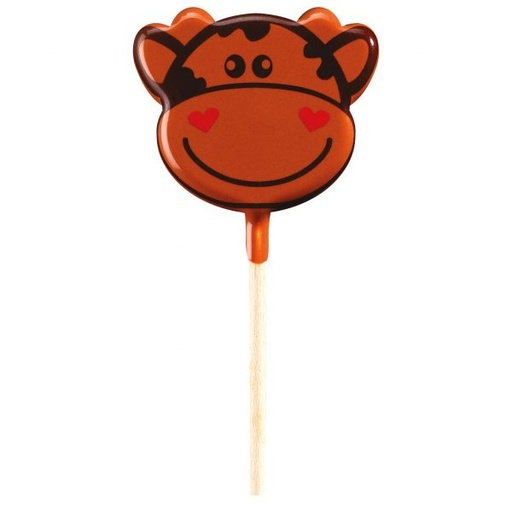 [08057076] PCB Blisters lolly's Koe voor 45 voetafdrukken H. 5 cm en sticks 9 stuks ***s/cd***