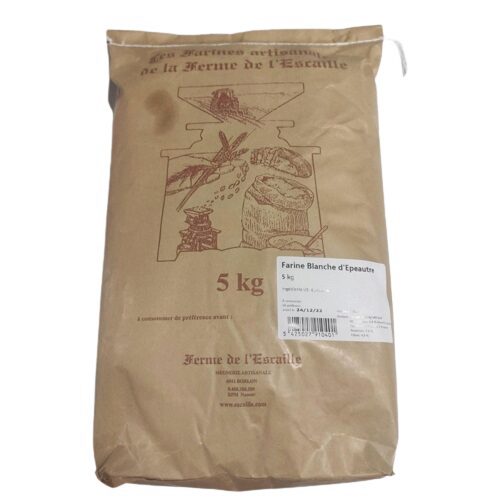 [05100990] WHITE SPELT FLOUR FERME DE L ESCAILLE 5KG