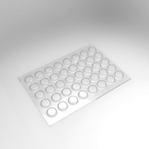 [08057300] 065122 PCB MOULES ATTACHES BOULES SOIT 80 EMPREINTES Ø 3 CM H. 0,8 CM 2PCES ***S/CD***