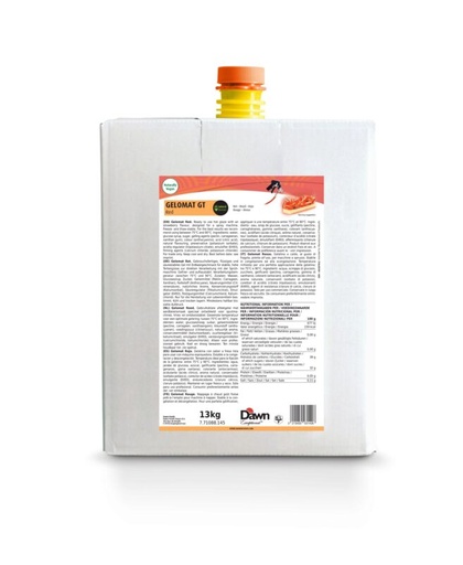 [03040287] DAWN GELOMAT STRAWBERRY SPRAY TOPPING BAG IN BOX 13KG