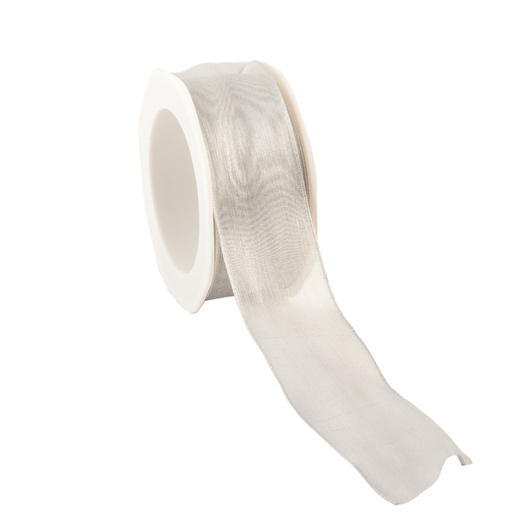 [62220279] RUBAN"SHINY"ARGENT 38MM X 20M