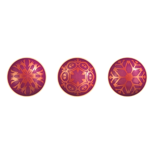 [08058064] 088030 PCB BALLS CB WINTER PURPLE 3 DESIGNS Ø 3CM 88PCS ***S/CDE***