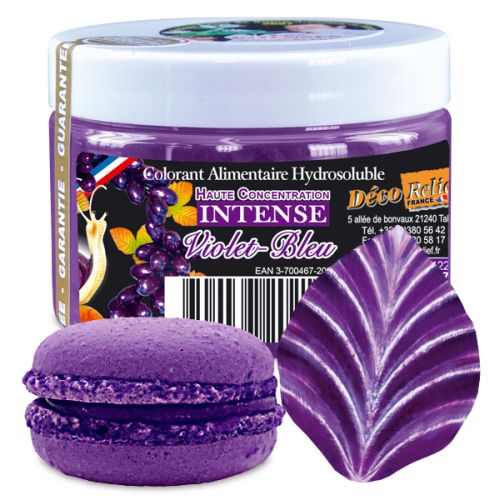 [07053012] INTENSE VIOLET BLUE WATER-SOLUBLE DYE E151-E122 - INT91 50GR