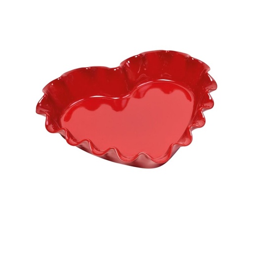[57690023] EMILE HENRY G.CRU CANNELE HEART MOLD 33X29CM-RED