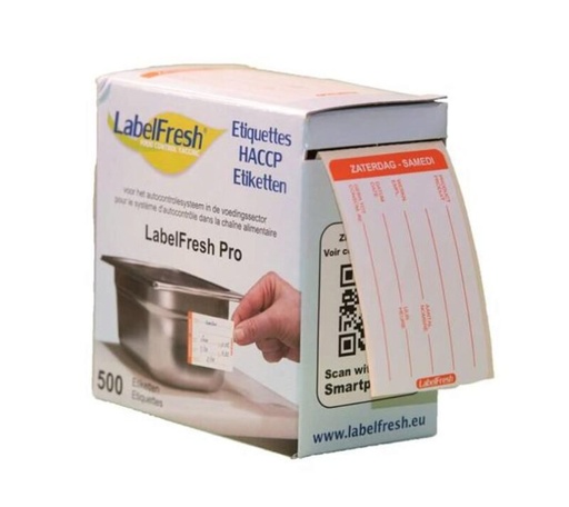 [70409741] LABELFRESH *PRO* 500 ETIKETTEN 70X45MM "ZATERDAG"