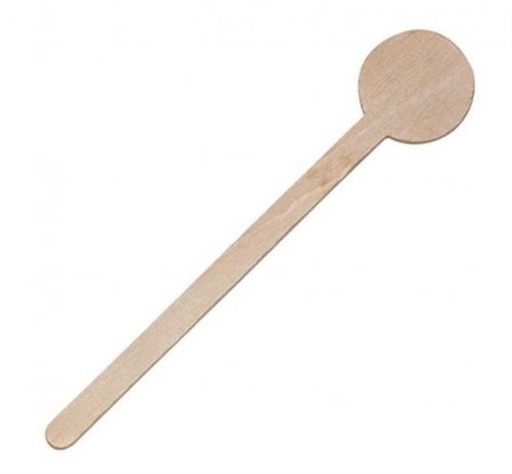 [25101114] 210STIRBOIS10 AGITATEUR SPATULE BOIS 10CM BOUT ROND 500PCES