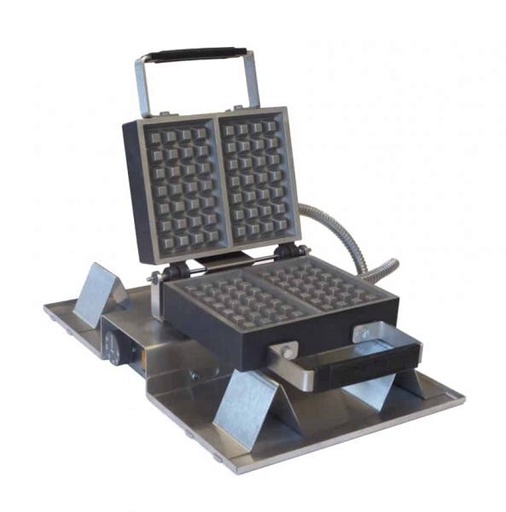 [52702037] AMPI WAFFELIJZER 52104 4/4 PANNENKOEKEN 4X7-230V THERMOSTAAT + SNOER 1350W