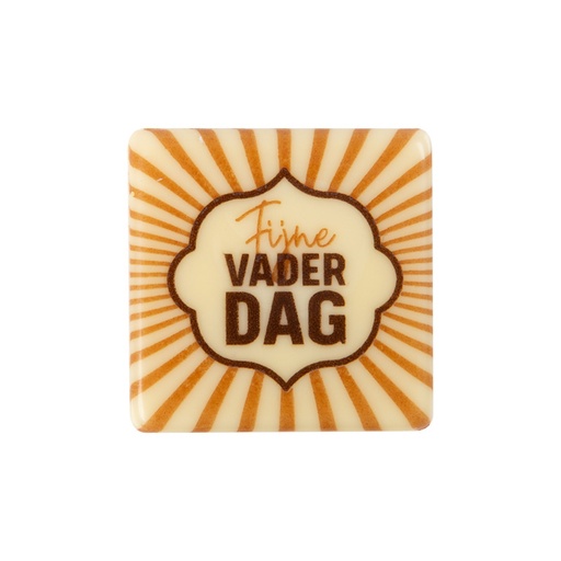 [08054546] 2011042 FIJNE VADERDAG SQUARE PLATE 38MM CHOCOLATE 120 PCES ***S/CD***