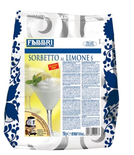 [07062101] FABBRI SORBET CITRON SACHET DE 750GR