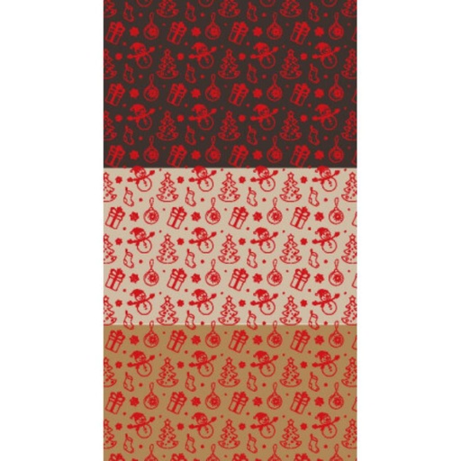 [08030814] 2046006 KERST ONTWERP TRANSFER 30 X 40 CM 30 STUKS ***OP BESTELLING***