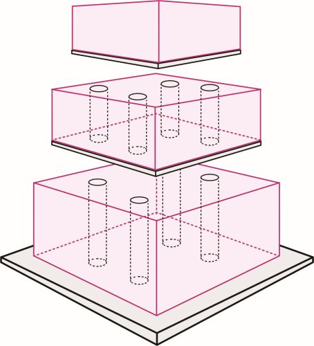 [27610019] CUTABLE PLASTIC TUBES FOR CAKE SUPPORT 19 X 200MM