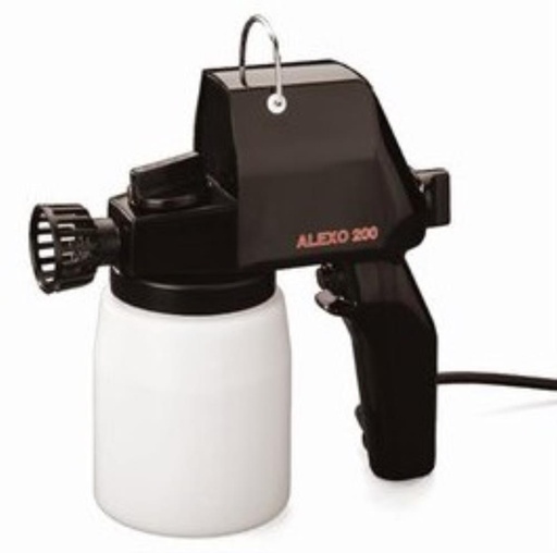 [60519210] PISTOLET ELECTRIQUE PULVERISATEUR ALEXO 200 60W POUR GRAISSER GODET 700ML