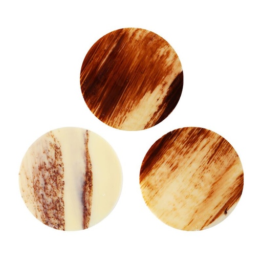 [08054840] 1034046 MARBLED CIRKLE BROWN 5,5CM 100PCS