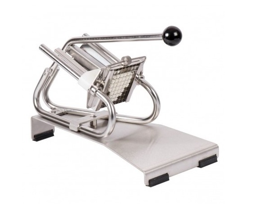 [54902398] INOX FRITES-SNIJDER TAFELMODEL MET ZUIGNAPPEN MESSEN 6/8/10/13 MM DIAM 24X44CM=STUK