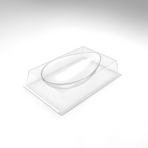 [08057934] 074246 PCB MOULES ENTREMETS OEUF BOMBÉ PR 30 P. 26X16 CM H.5 CM AVC JAMBAGE 30PCES ***s/cd***