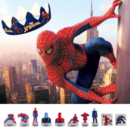 [60229081] 100PC "SPIDERMAN" SANTONS + CROWNS ***NEW 2024***