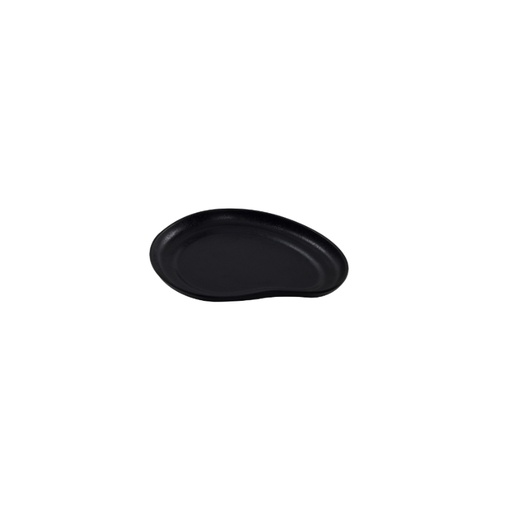 [44104330] KAROLA SMALL BLACK PLATE 17X20XH1.7CM