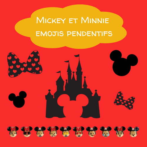 [60229113] PORSELEINEN BONEN 100STKS ""MICKEY EN MINNIE EMOJI'S" ***NIEUW 2025***