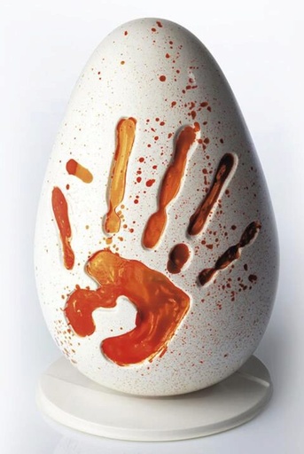 [70410398] PAVONI MOULES THERMOFORMÉS OEUF "HELLO"KIT 2 PIÉCES Ø 130 X H 205 MM