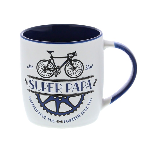 [61250524] TASSE BIKE SUPER PAPA HT 9,2CM