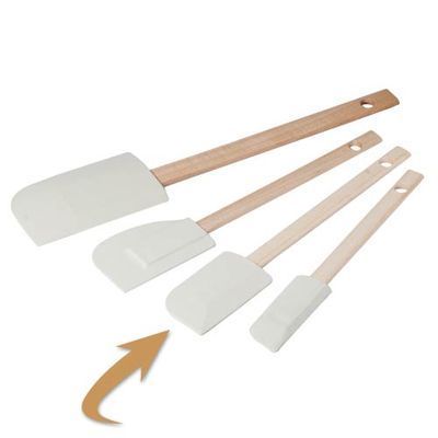 [57659392] MARYSE RUBBER SPATULA 24X3.2CM STRAIGHT WOODEN HANDLE EMPTY BOTTLES - 10LP0