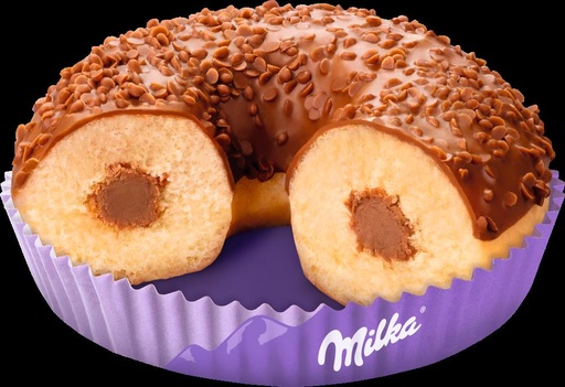 [05101981] ❄️+ B & B 2293 DONUT FOURRE AU CHOCOLAT MILKA MILKA   48 X 65GR