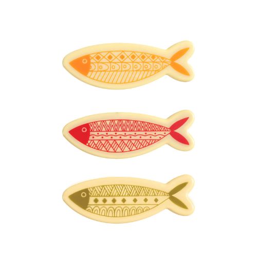 [08058260] 088128 PCB FISH CB AZTEC 3 DESIGNS 8.5X3.1CM 66PCS ***S/CDE***