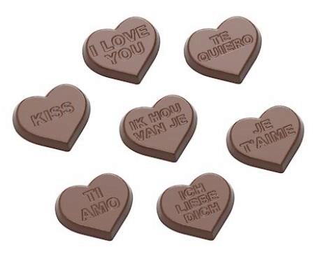 [70409524] CARAQUES HARTEN CHOCOLADEVORM 7 FIG. CW1658 3X7 -- 4GR